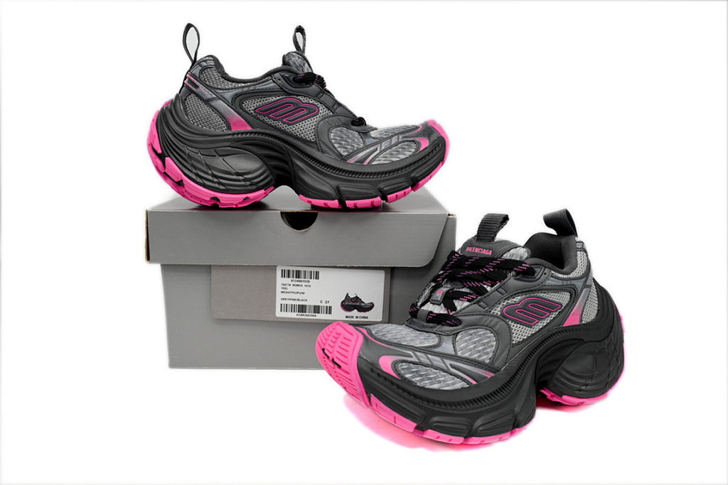 Balenciaga Runner Sneaker White Gray Black Black Powder