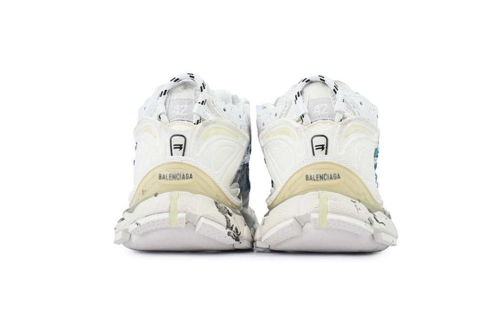 Balenciaga Runner Sneaker 'Graffiti - White Blue'
