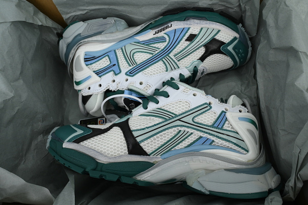 Balenciaga Runner Sneaker 'White Green Blue'