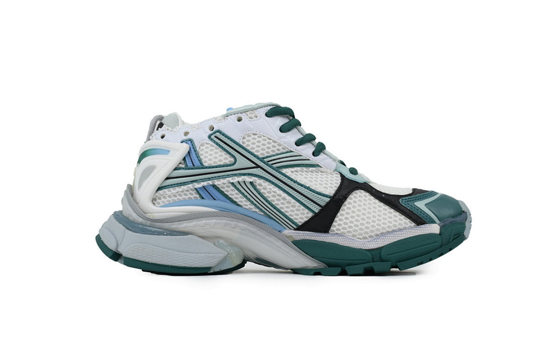 Balenciaga Runner Sneaker 'White Green Blue'