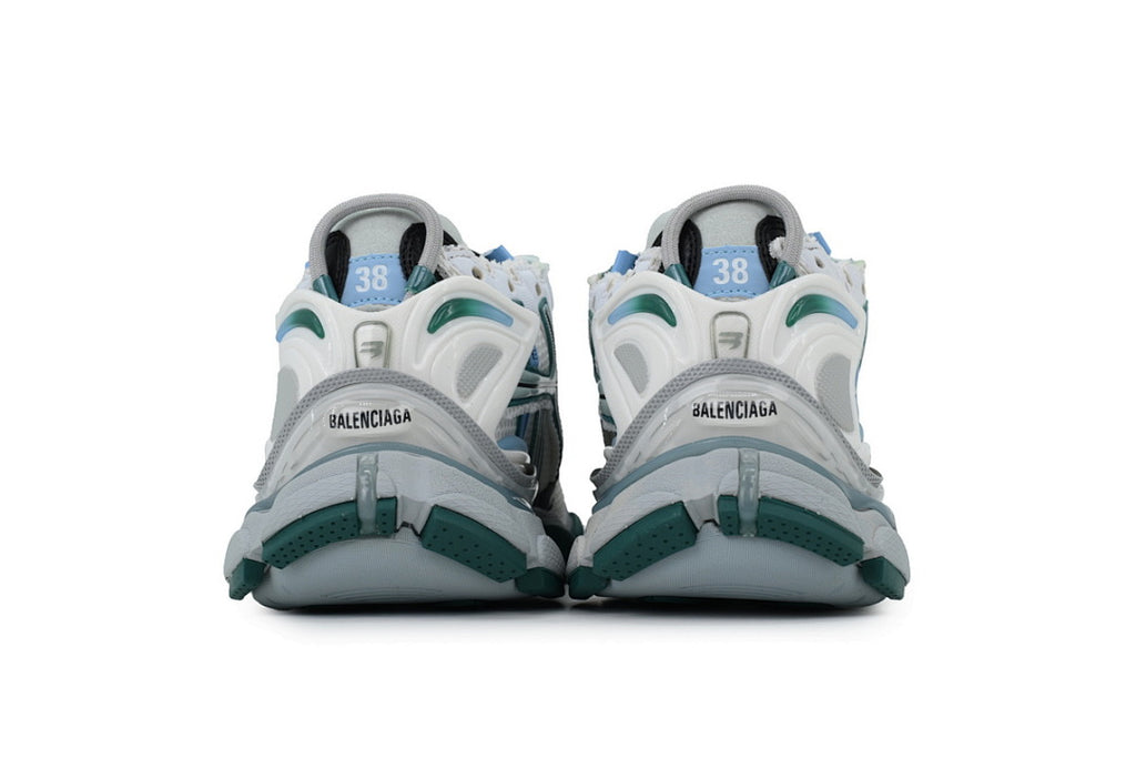 Balenciaga Runner Sneaker 'White Green Blue'
