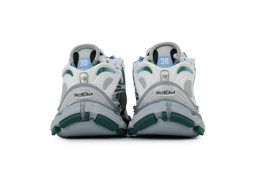 Balenciaga Runner Sneaker 'White Green Blue'