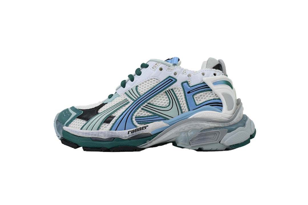 Balenciaga Runner Sneaker 'White Green Blue'