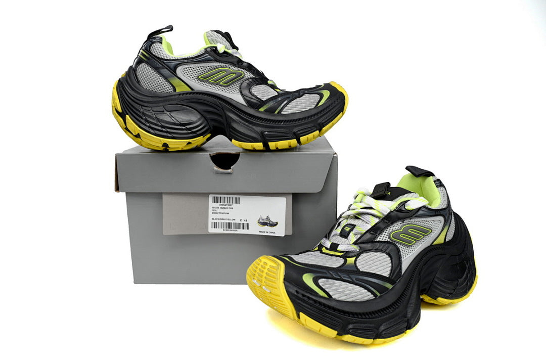 Balenciaga Runner Sneaker White Gray Black Gray Yellow