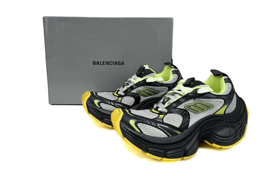 Balenciaga Runner Sneaker White Gray Black Gray Yellow