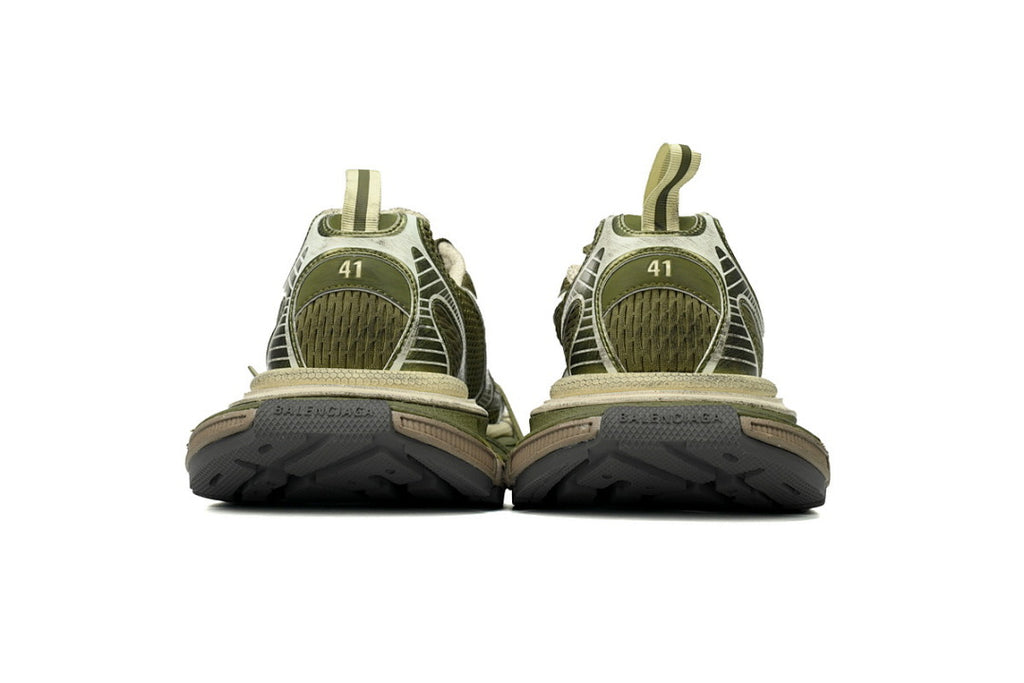 Balenciaga Runner Sneaker Black Military Green