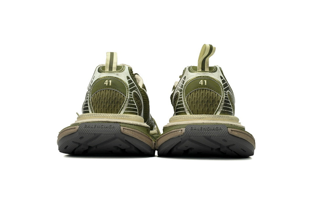 Balenciaga Runner Sneaker Black Military Green