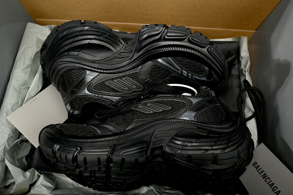 Balenciaga Runner Sneaker White and Black Black