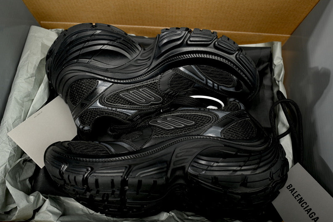 Balenciaga Runner Sneaker White and Black Black