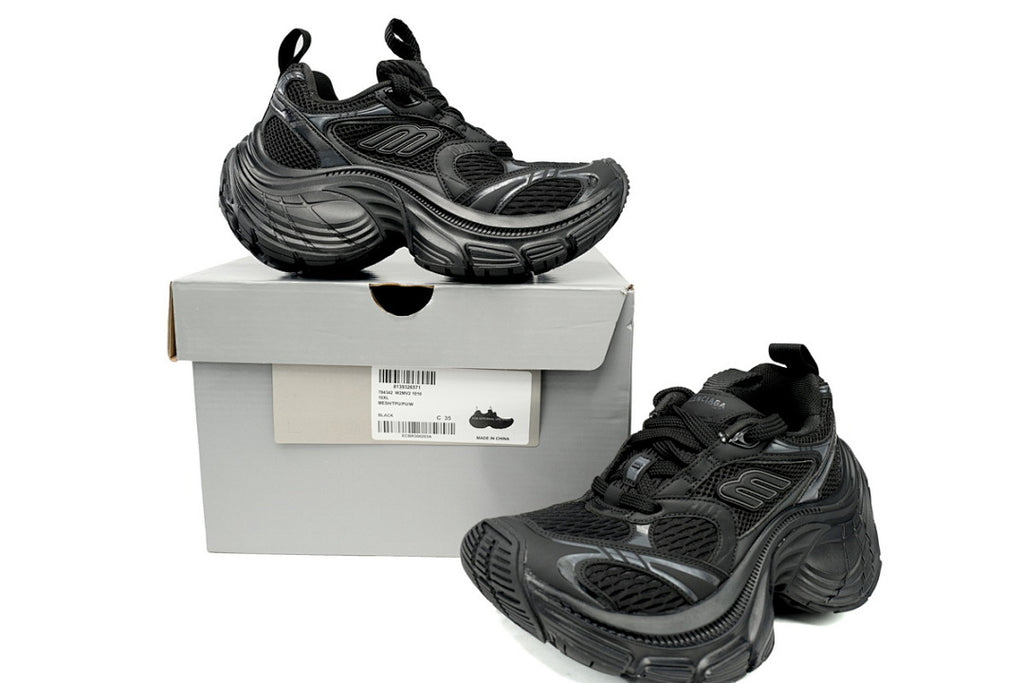 Balenciaga Runner Sneaker White and Black Black