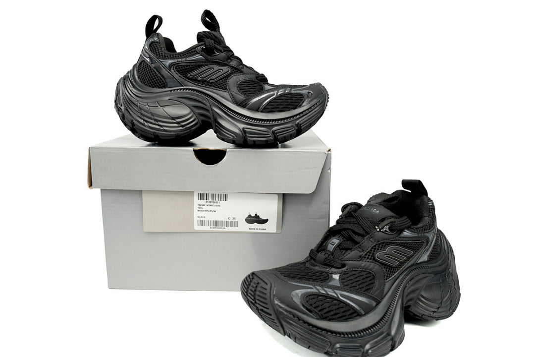 Balenciaga Runner Sneaker White and Black Black