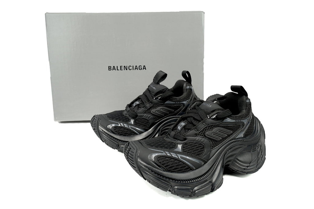 Balenciaga Runner Sneaker White and Black Black