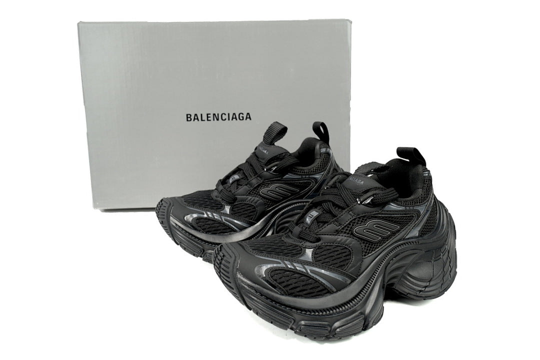 Balenciaga Runner Sneaker White and Black Black