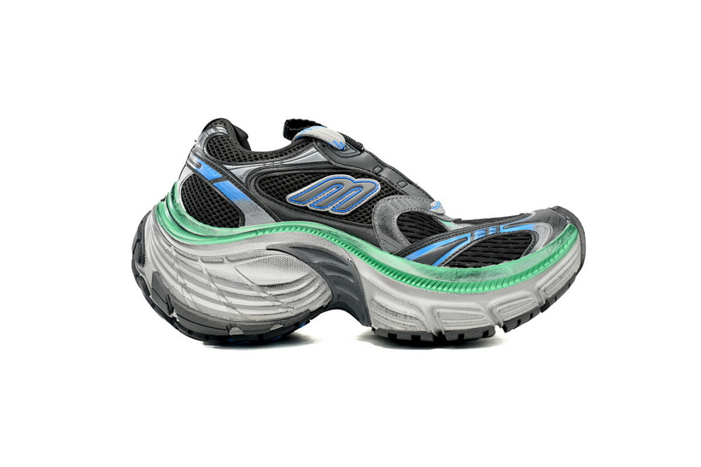 Balenciaga Runner Sneaker Black Gray Blue