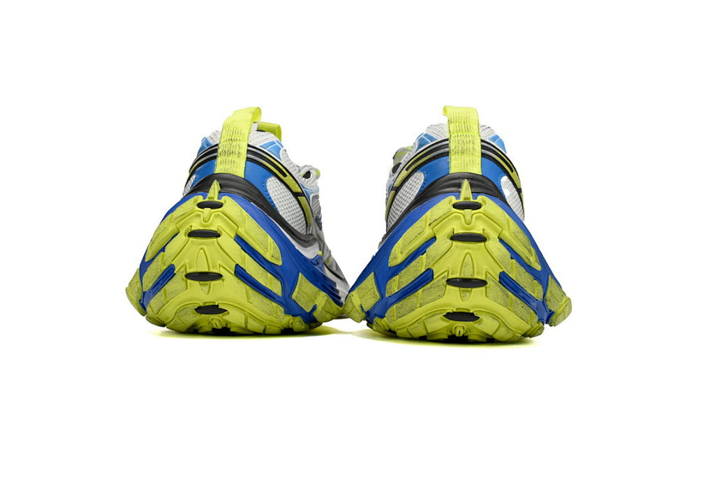Balenciaga Runner Sneaker White Gray Black White Blue Fluorescent Green
