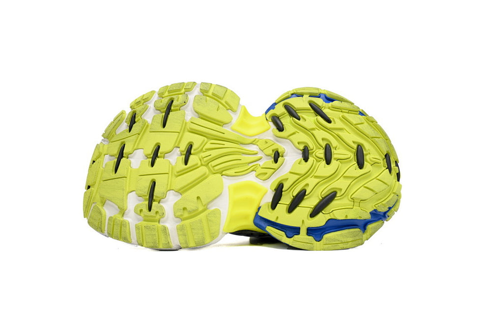 Balenciaga Runner Sneaker White Gray Black White Blue Fluorescent Green