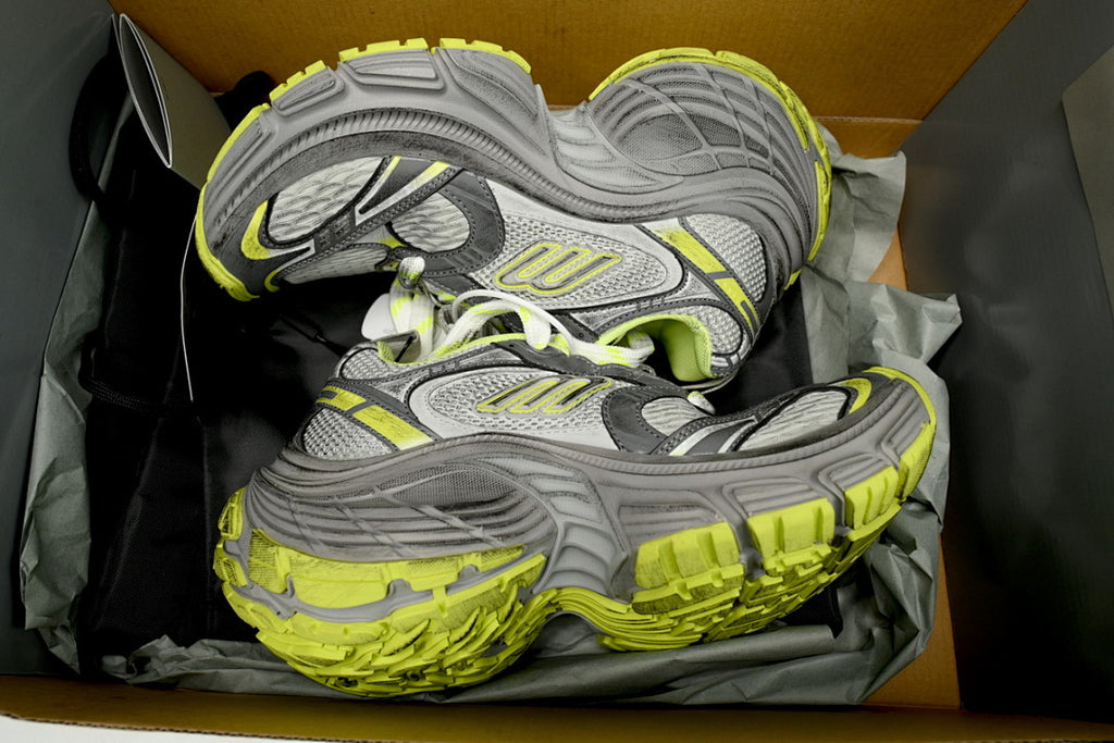 Balenciaga Runner Sneaker White and Black Green gray