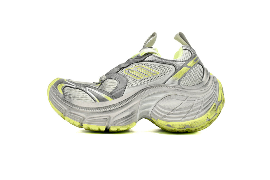 Balenciaga Runner Sneaker White and Black Green gray