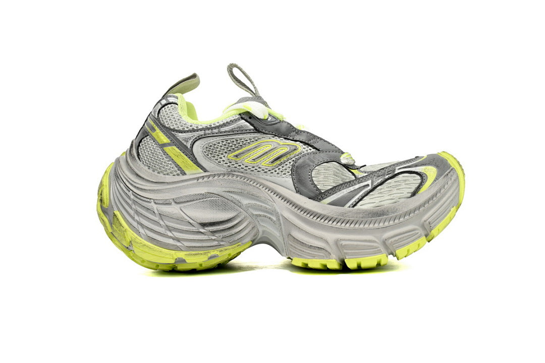 Balenciaga Runner Sneaker White and Black Green gray
