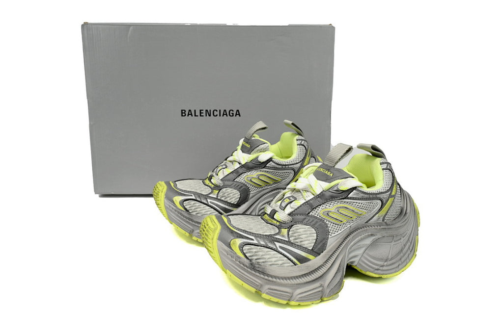 Balenciaga Runner Sneaker White and Black Green gray