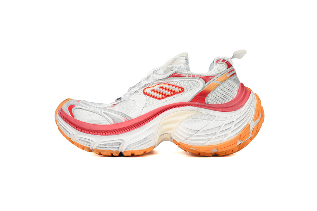 Balenciaga Runner Sneaker White Gray White Red