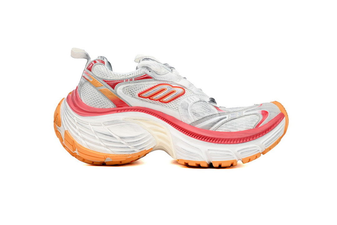 Balenciaga Runner Sneaker White Gray White Red