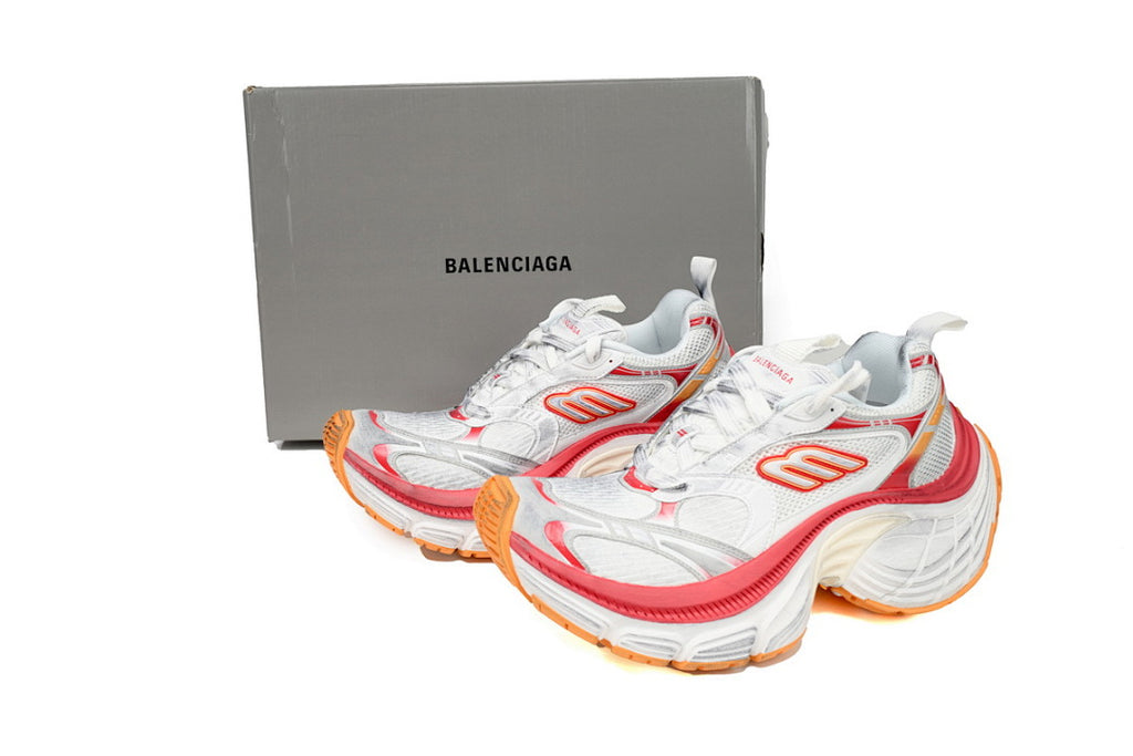 Balenciaga Runner Sneaker White Gray White Red