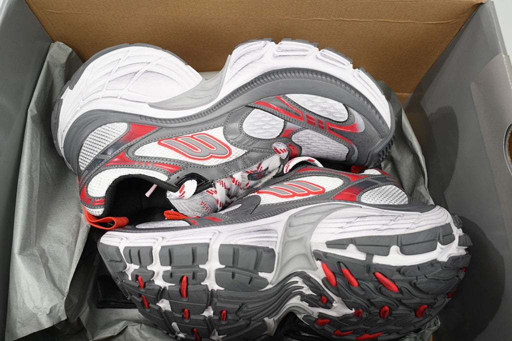 Balenciaga Runner Sneaker White Gray Red
