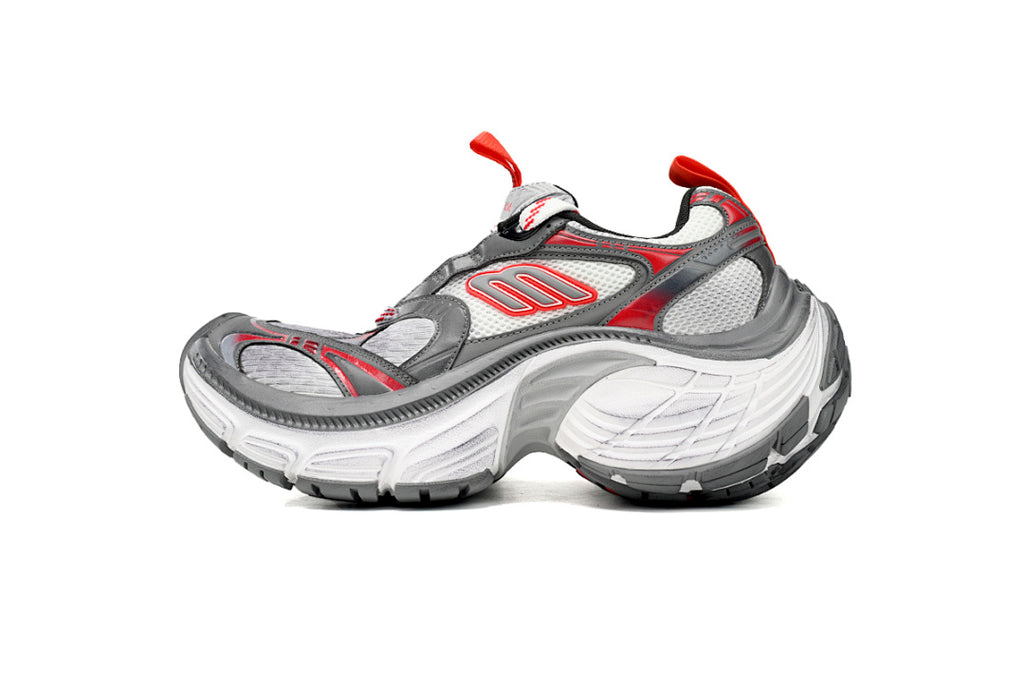 Balenciaga Runner Sneaker White Gray Red