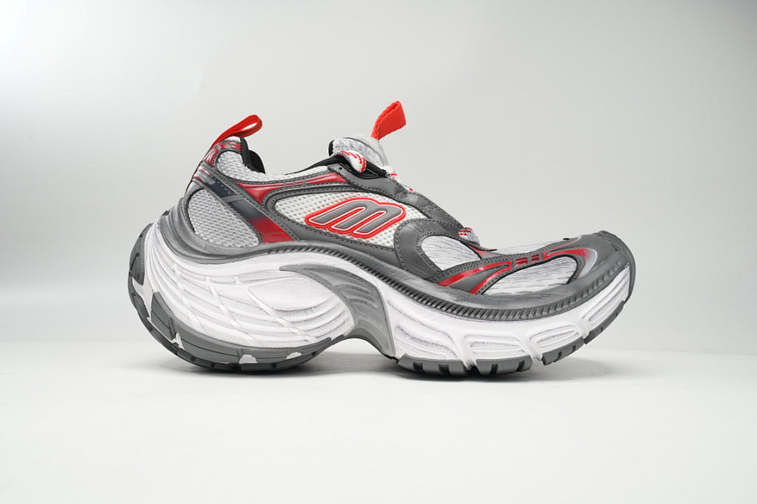 Balenciaga Runner Sneaker White Gray Red