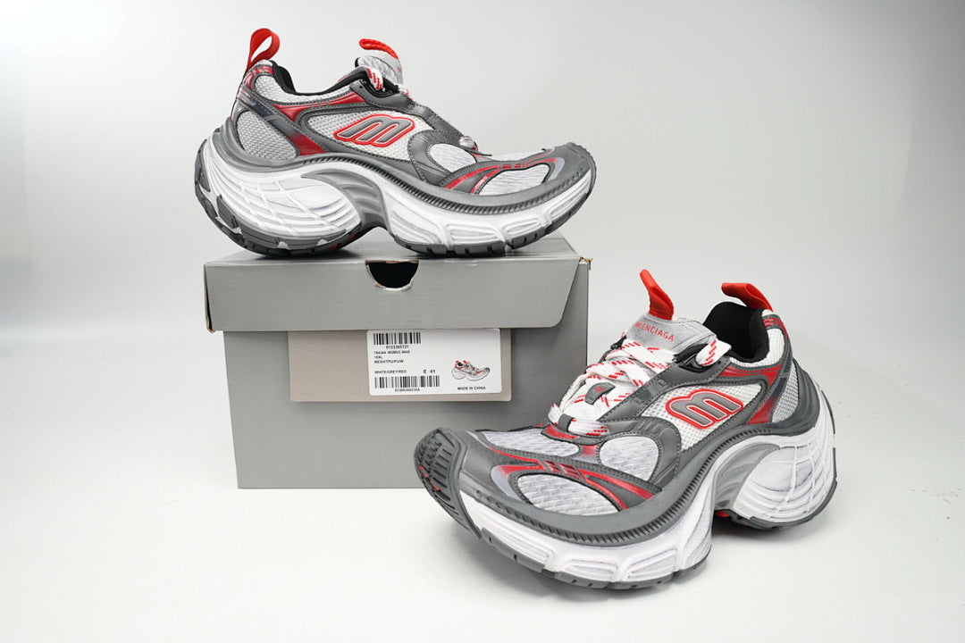Balenciaga Runner Sneaker White Gray Red