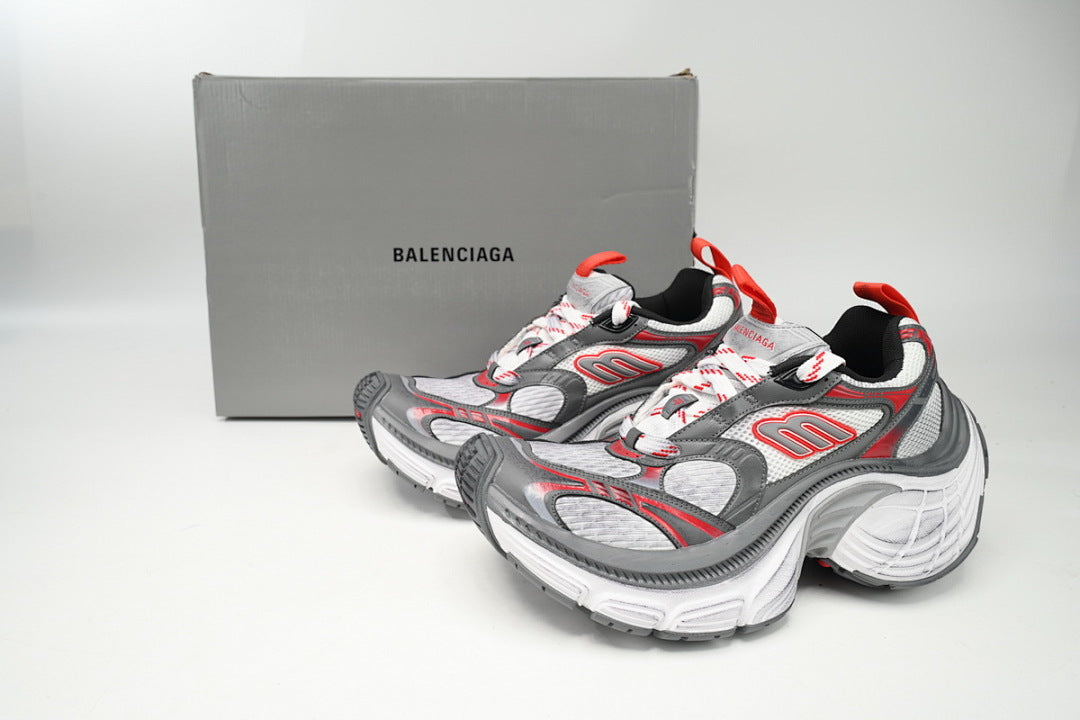 Balenciaga Runner Sneaker White Gray Red