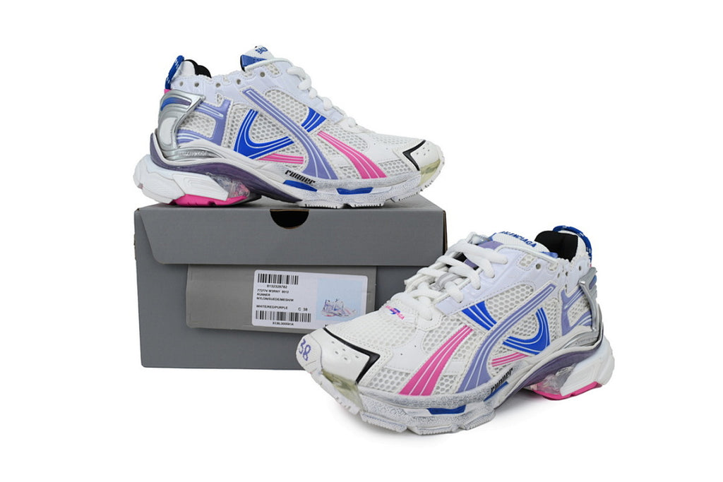 Balenciaga Runner Sneaker 'White Purple Powder'
