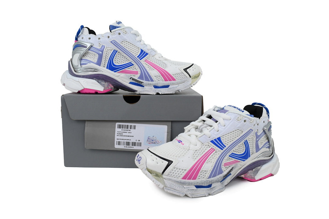 Balenciaga Runner Sneaker 'White Purple Powder'