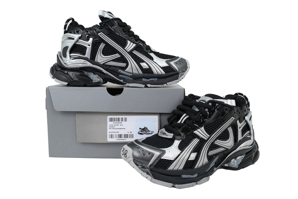 Balenciaga Runner Sneaker 'Black Silver'