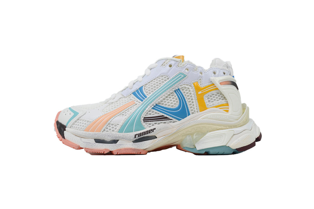 Balenciaga Runner Sneaker 'White Green Blue'