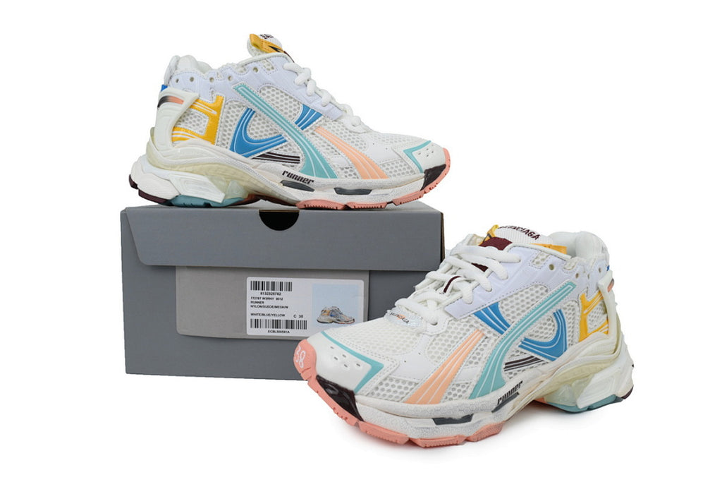 Balenciaga Runner Sneaker 'White Green Blue'