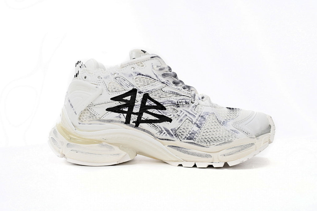 Balenciaga Runner White And Black Characters