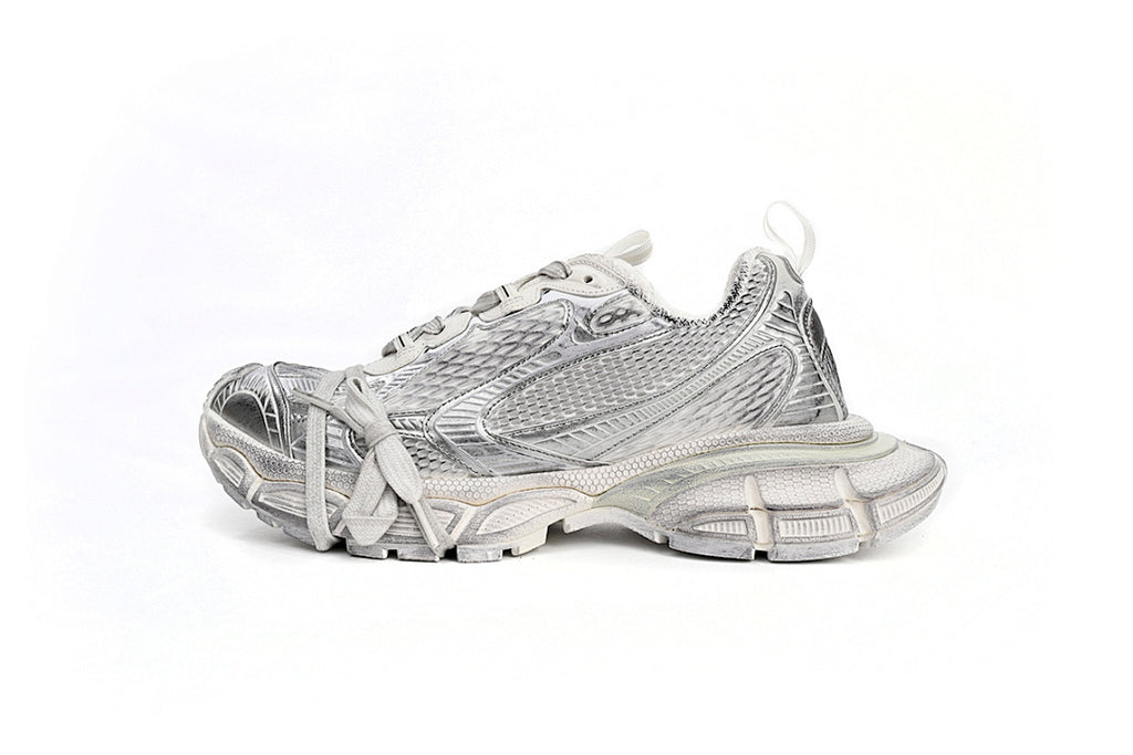 Balenciaga Runner Sneaker Silver White
