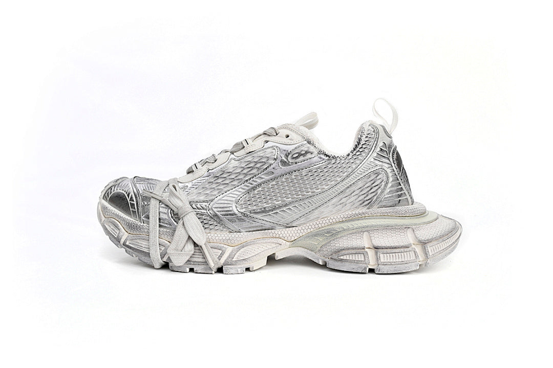 Balenciaga Runner Sneaker Silver White