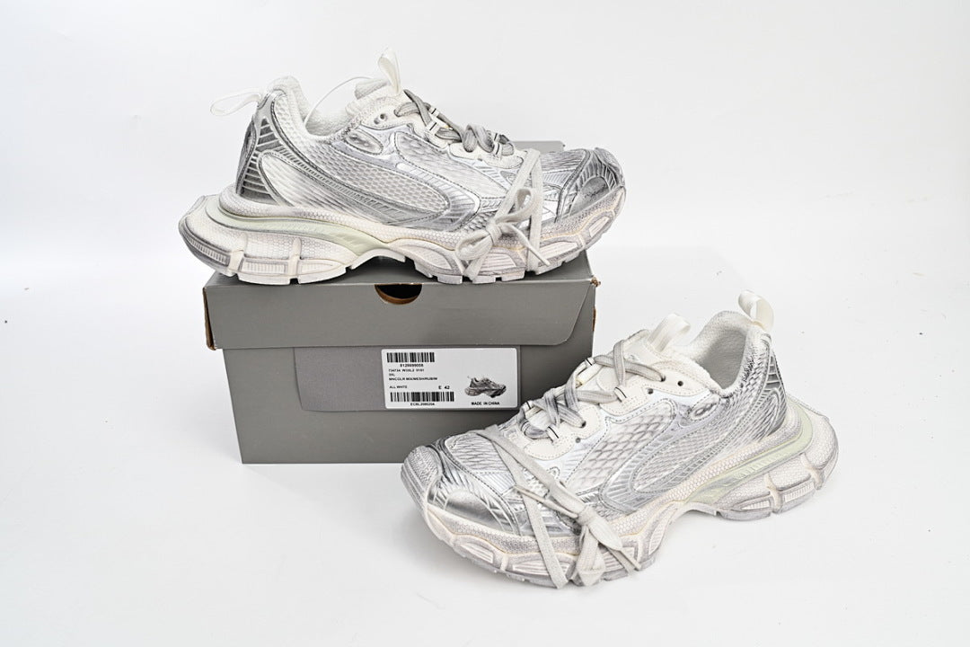 Balenciaga Runner Sneaker Silver White
