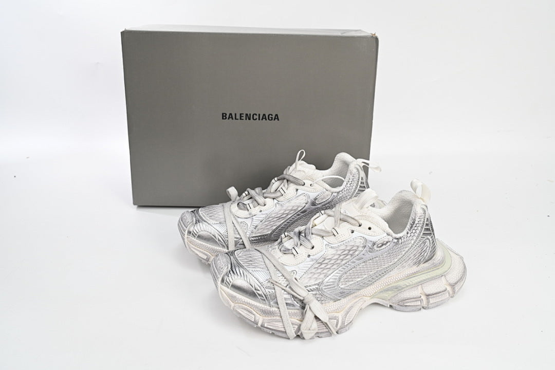 Balenciaga Runner Sneaker Silver White