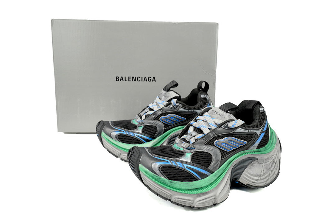 Balenciaga Runner Sneaker Black Blue Green